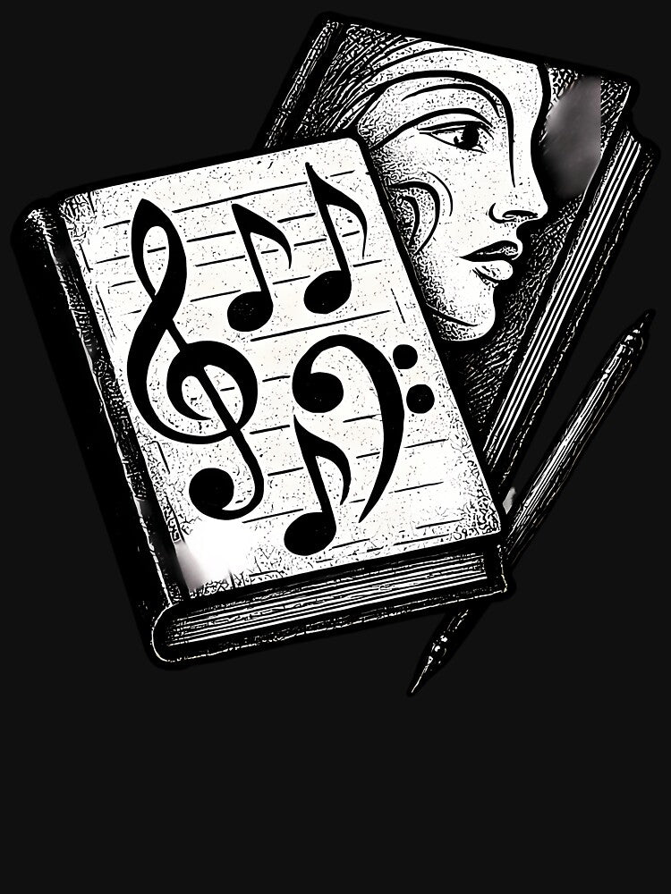 Intertwined Music Journals With Abstract Face by cerymopl