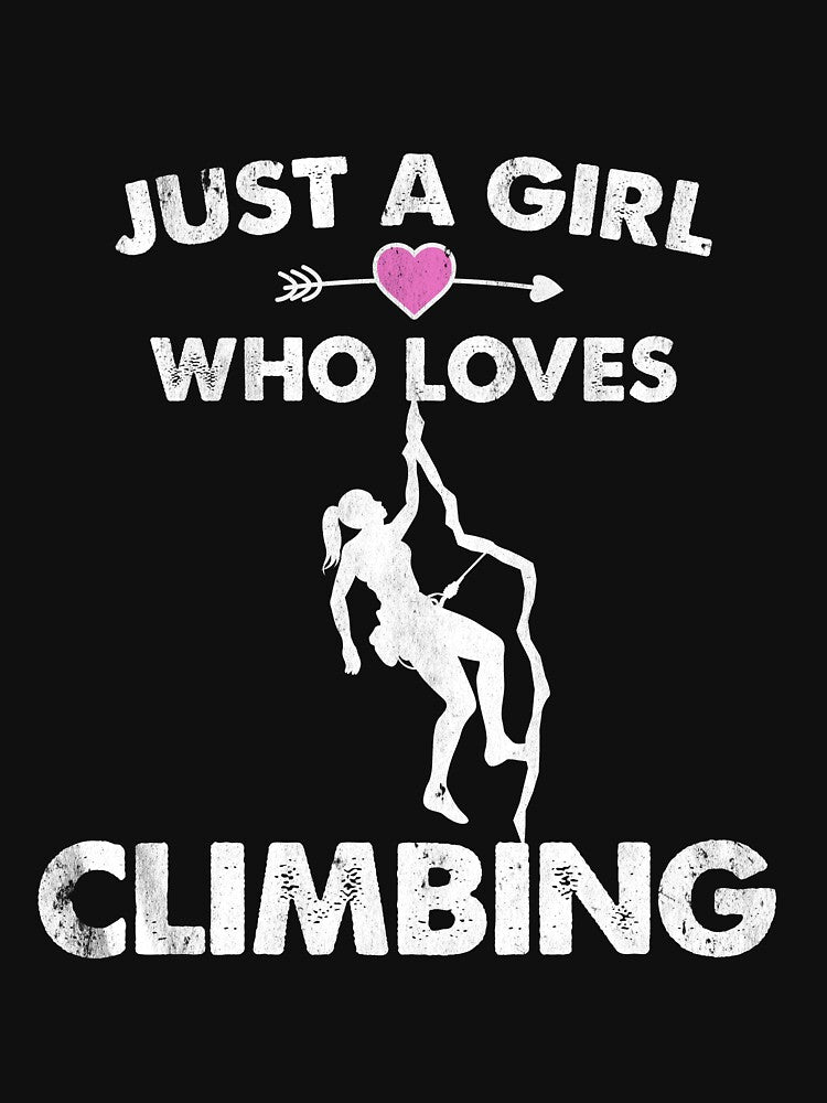 Just A Girl Who Loves Climbing Silhouette by spellmadebylee