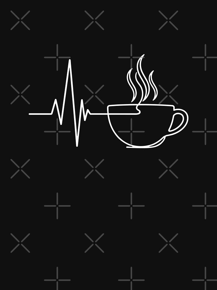 Coffee Heartbeat Line Pulse Caffeine Lover by PopStars1993