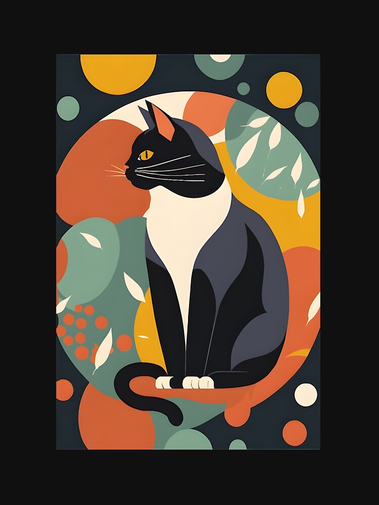 Minimalist cat painting by RadiantGraphics