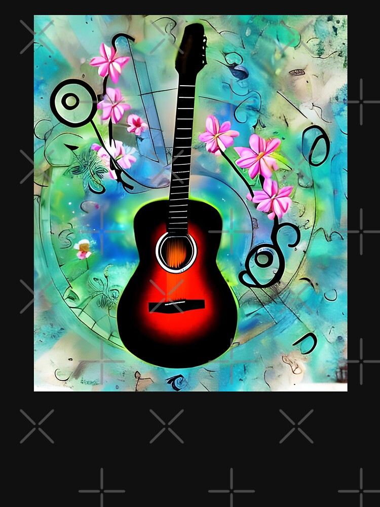 Nature Guitar with Flower by gramizzia