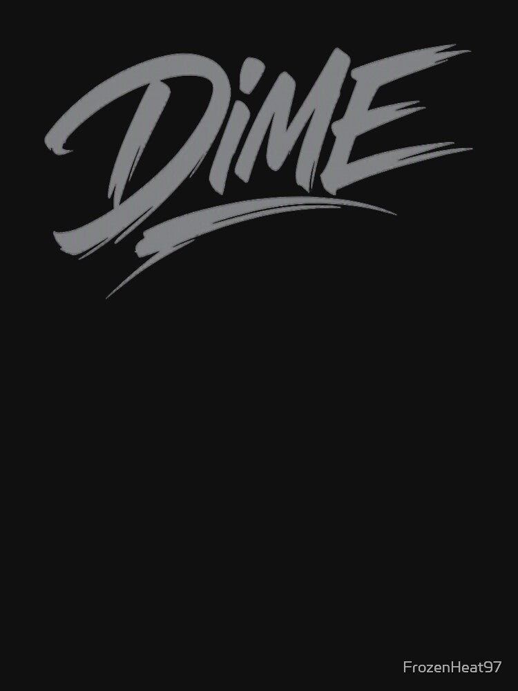 DIME Streetwear Script Logo - Bold Urban Brush Typography by FrozenHeat97