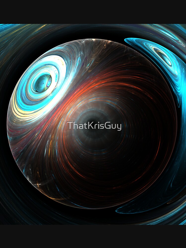 Galaxy Approaches A Black Hole - Space Art - Geometric Art by ThatKrisGuy
