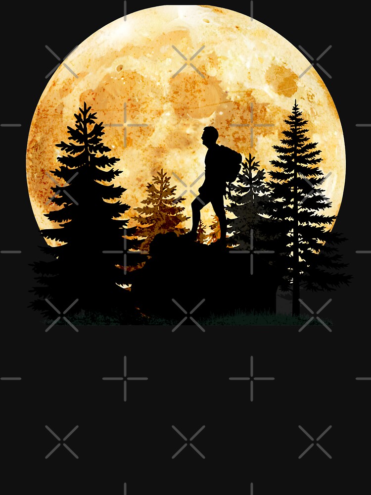 Hiking by Moonlight by Rich Summers Art