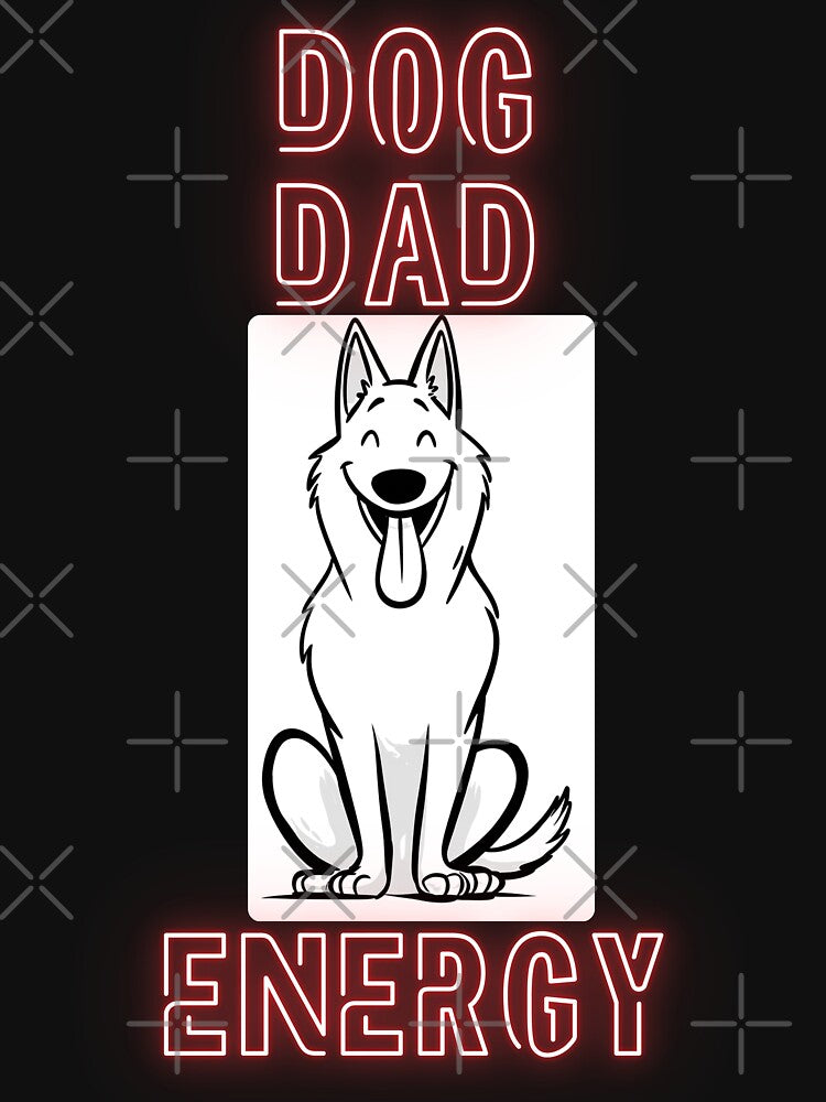 Funny Dog Lover Shirt – Dog Dad Energy – Cute Dog Owner Gift, Dog Mom Shirt, Dog Dad Shirt by Azerod