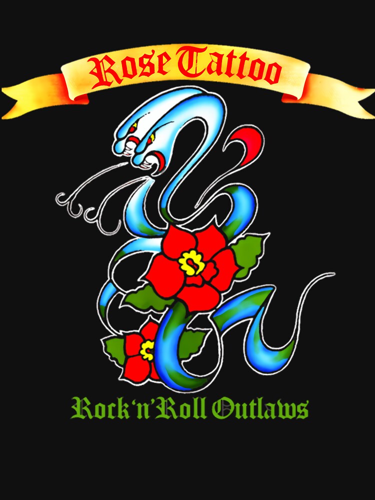 Art 03 Rose Tattoo Rock And Roll Outlaws by Teresita-Moon