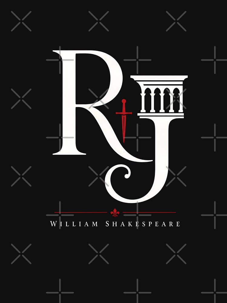 Romeo and Juliet RJ Monogram Balcony Dagger Art by Fenay Designs