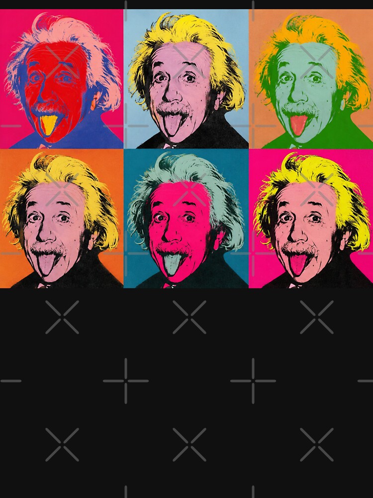 Albert Einstein Pop Art Warhol Style – Colorful Retro Portrait, Modern Wall Art, Vintage Pop Culture Design- Plushiworld™ by PLUSHIWORLDtm