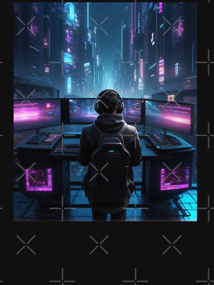 Gamer vision 2040AD , vr gaming, vr gamer by mwebba2005