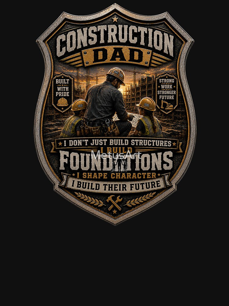 SuperDad - Construction Dad Badge by MetusArt