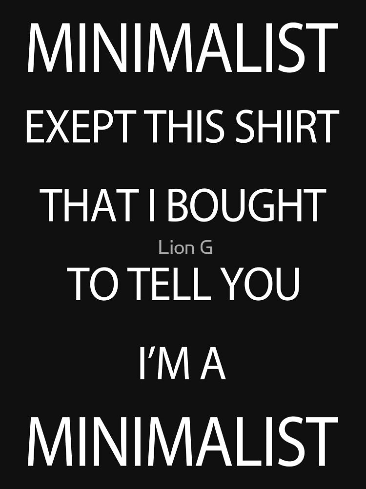 Minimalist - Expect this shirt by Lion G