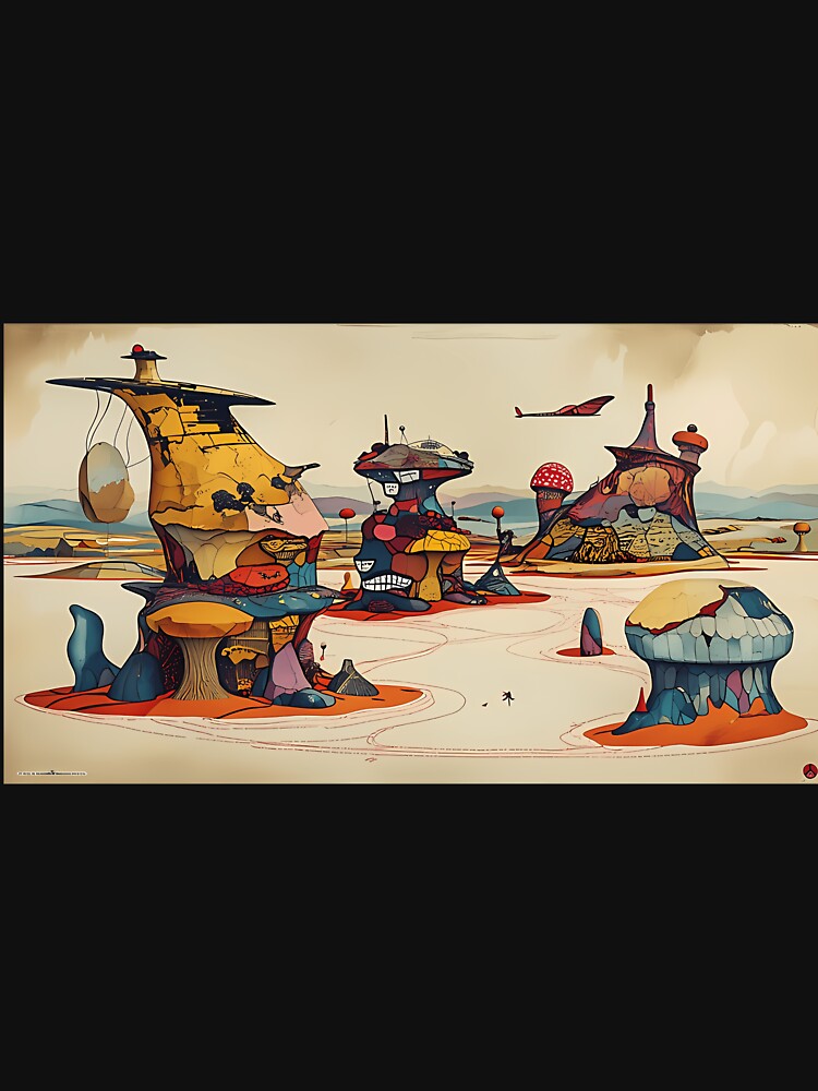 Surreal Mushroom Landscape by frijazede36