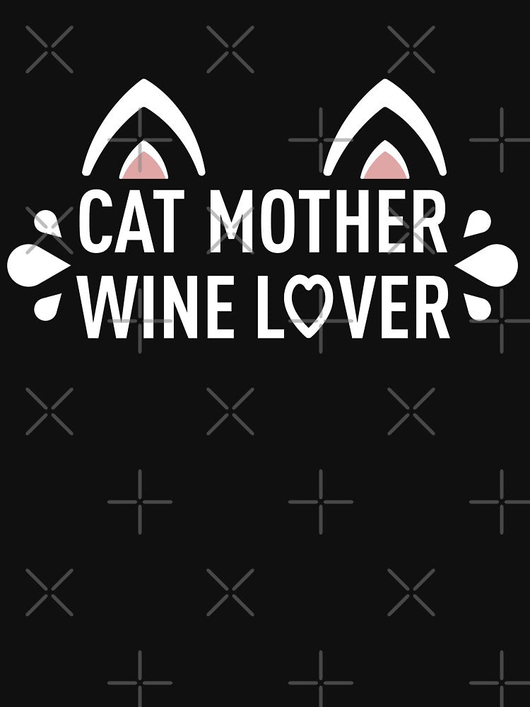 Cat Mother Wine Lover - Black by ClaudiaGrosso