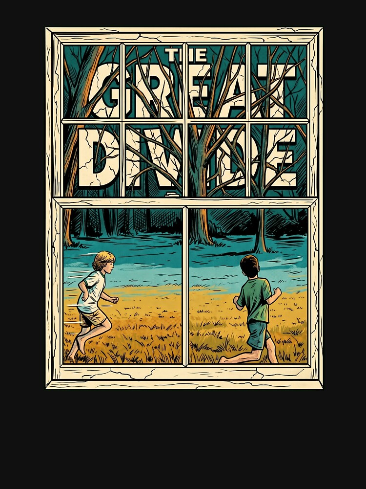 The Great Divide Nostalgic Window Boys Running Art by Brilleking