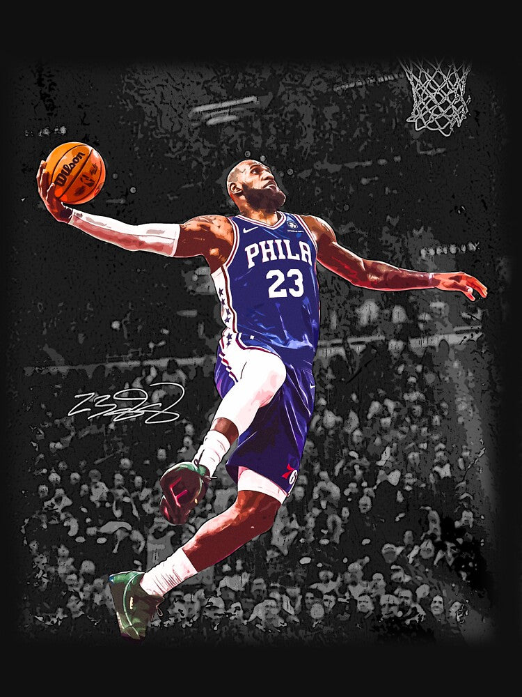 Lebron Sixers Vintage by upbeatculvert83