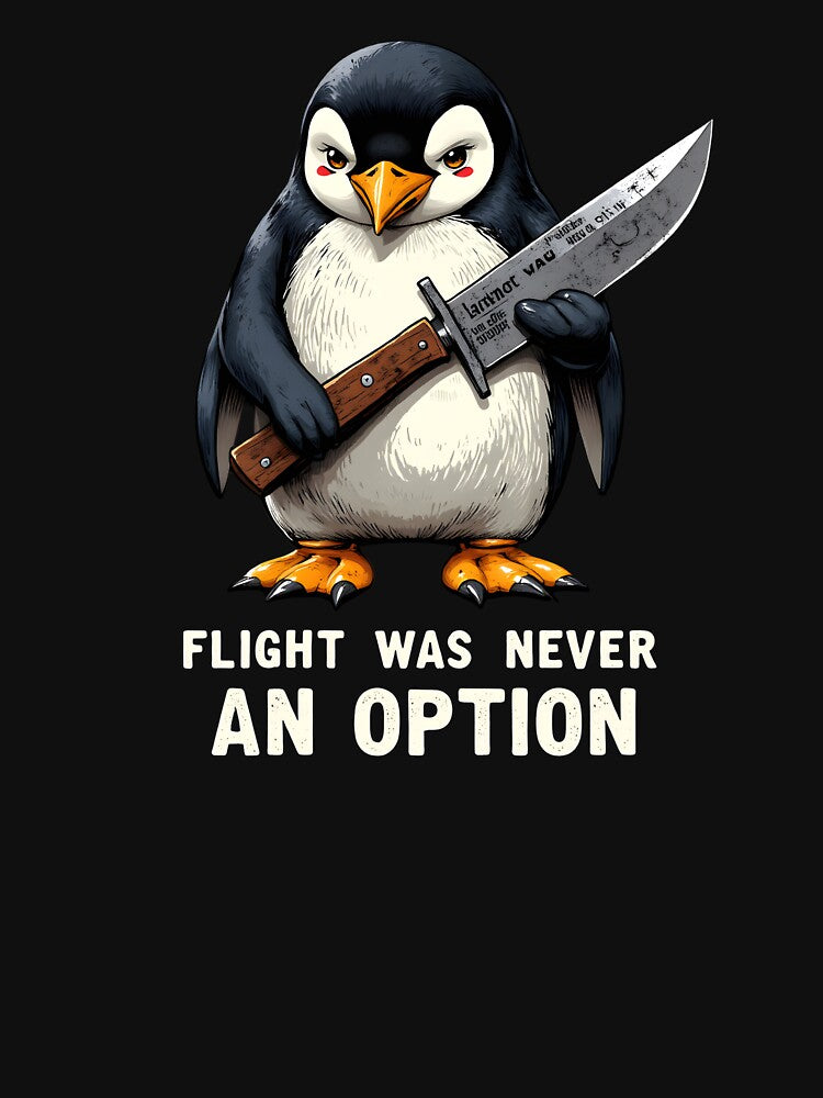Flight Was Never an Option Funny Penguin by MaciejRudzinsky