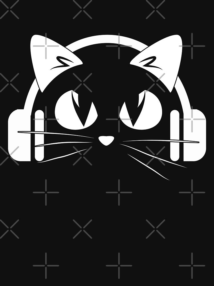 Music Lover Cat Headphones by Yernarb