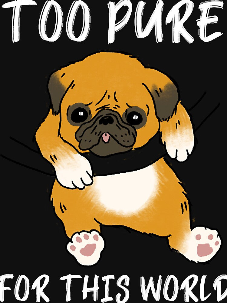 Too Pure For This World Pug Puppy by rown196