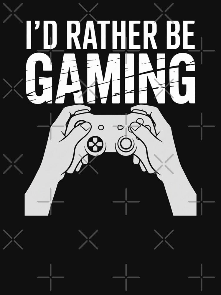 Id Rather Be Gaming Gamer Controller by CORJIDOG-ART
