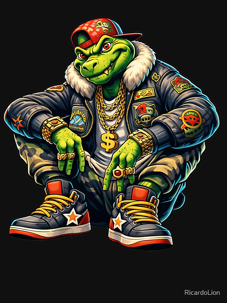Street Crocodile Hip Hop Style by RicardoLion