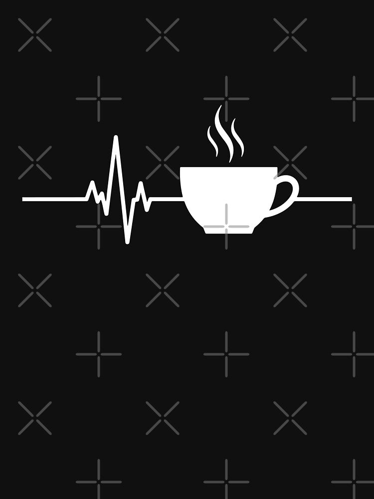 Coffee Heartbeat Caffeine Lover Energy Drinker by PopStars1993