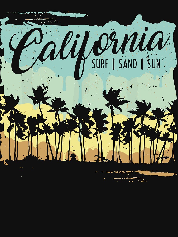 California Surfing Beach Summer Vintage by ShaneGuzman