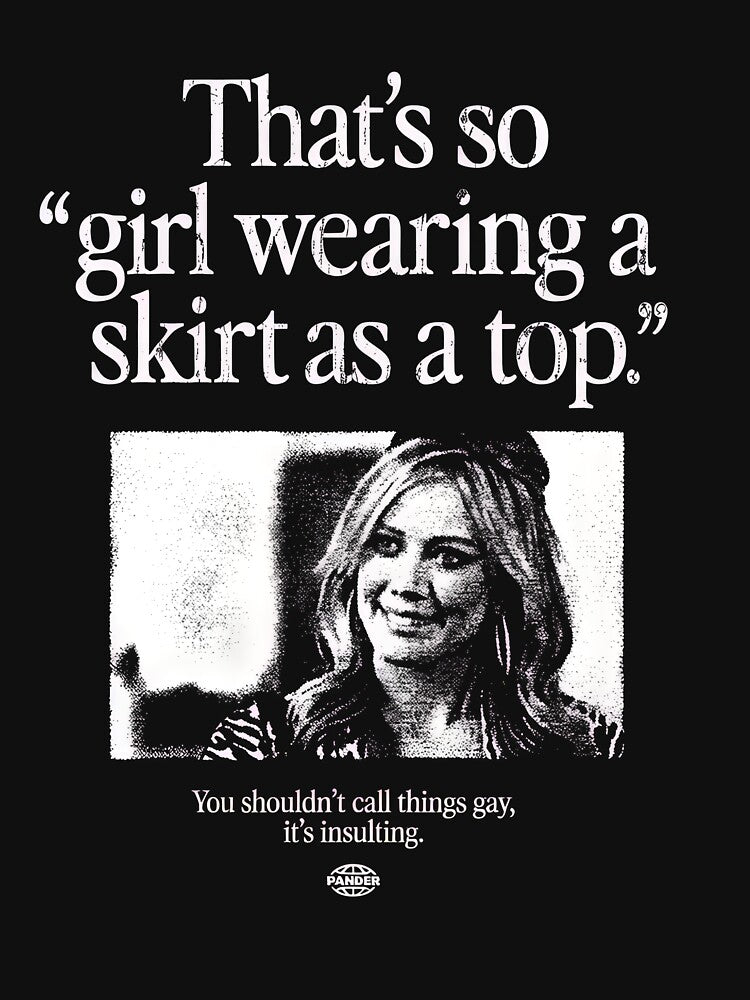 Girl Wearing a Skirt as a Top Funny by retro-and-rust