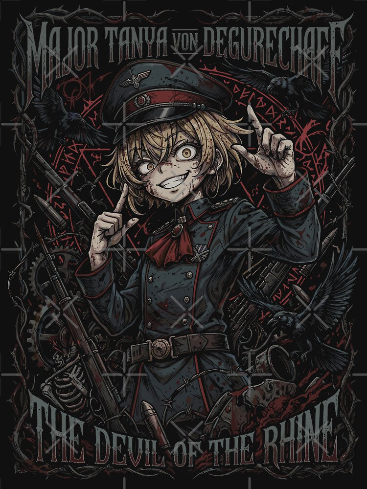 Major Tanya Dark Art by Tokyo Retro