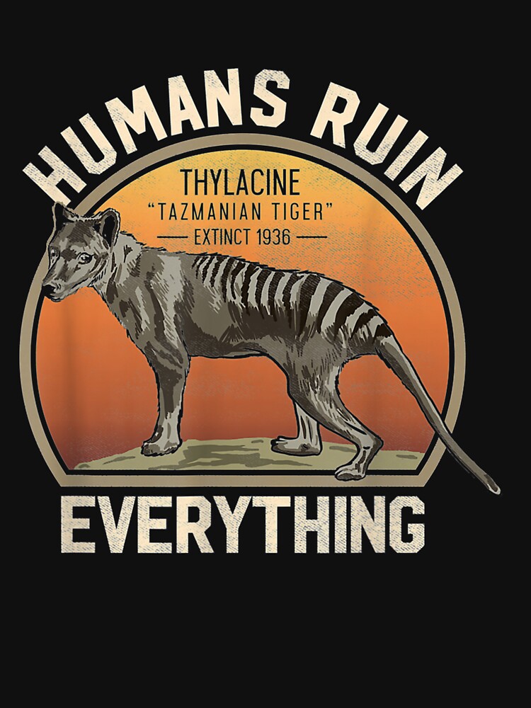 Tasmanian Tiger Thylacine Australian Extinct by ashtonsan