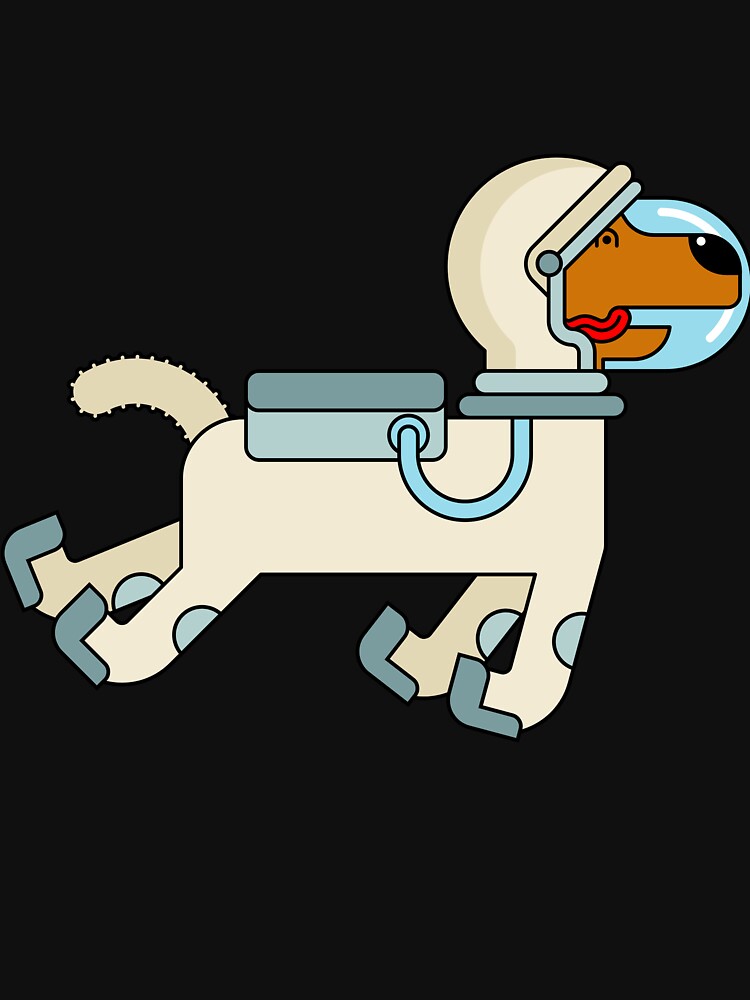 Laika, first space dog cute design vintage space by Designandlove