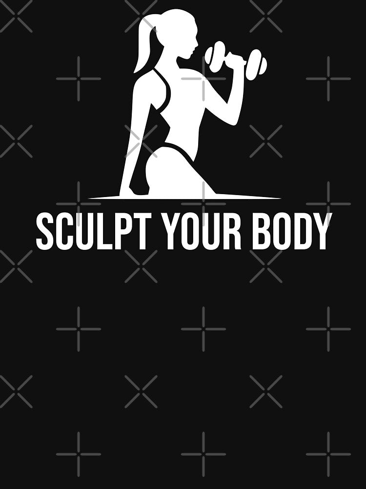 Sculpt your Body - fitness and Gym women motivational quote by GraphicDream