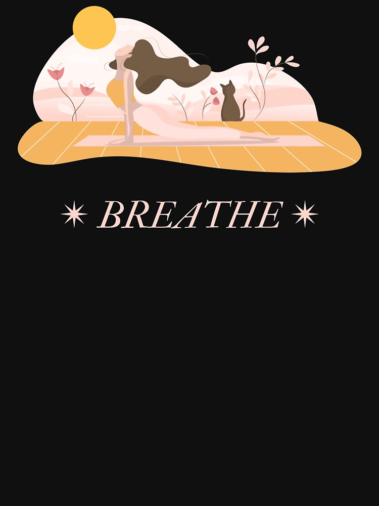 Yoga Relaxed Classic T-Shirt by HalasDesign