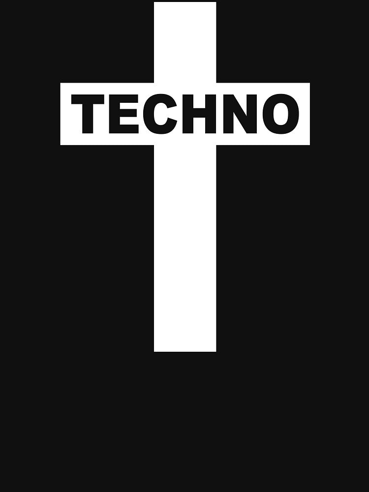 Techno - Techno Music - Techno Cross by chrisboerkner