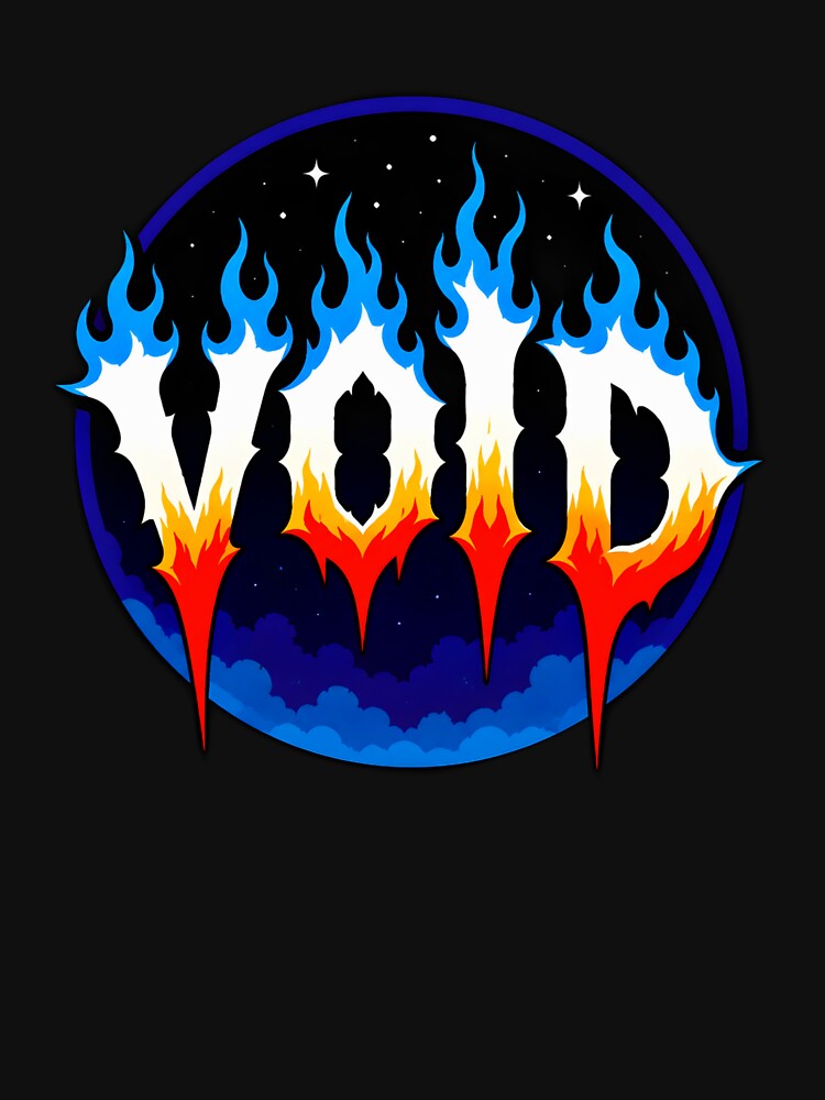 VOID Gothic Flame Cosmic Streetwear by Peac7e