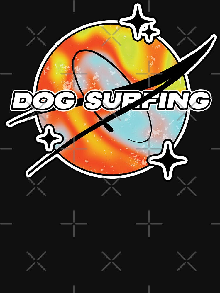 Dog Surfing Melty Space by orlumbuspirate
