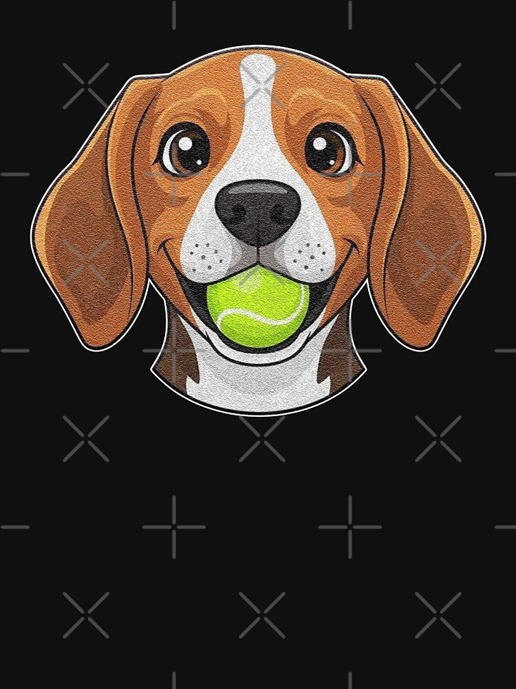 Beagle Dog With Tennis Ball Cute Dog Lover by franktact