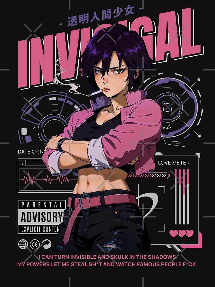 Invisigal Dispatch Techno Anime Art by Tokyo Retro