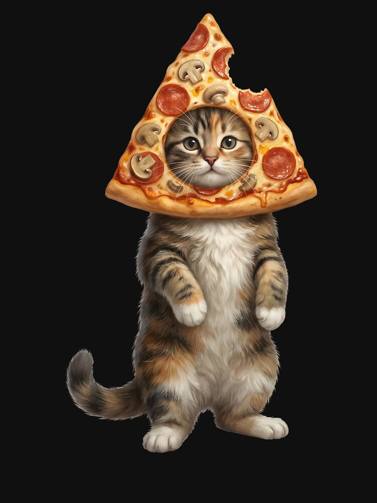 Funny Cat Pizza Meme Animal Lover by TerryConnells