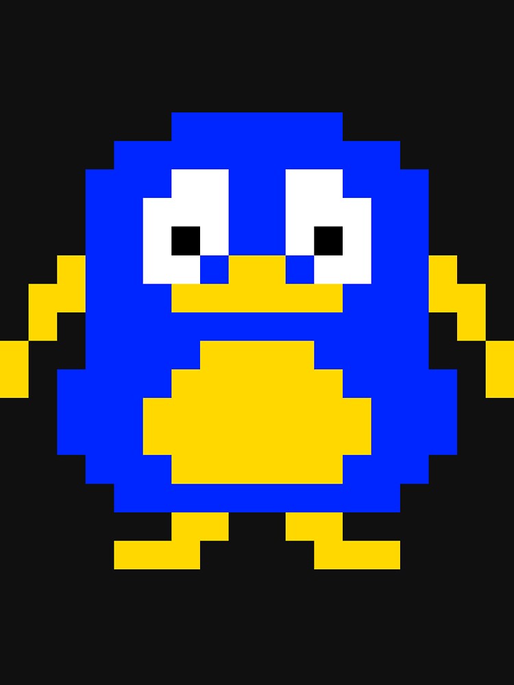 Pixellated Retro Penguin Sprite by RetroGameDev