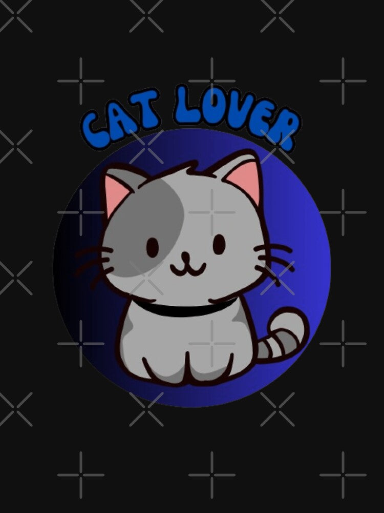 Cat Lover - Adorable blue cat lover print. by TGAL2