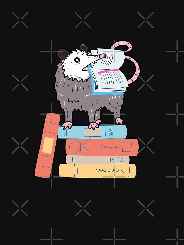 Opossum Reading by TheAnimalZ00