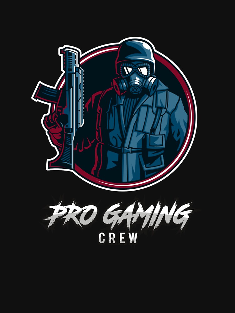 Pro Gaming Crew Gas Mask Gunner Streamer Gamer eSports by taaddison50