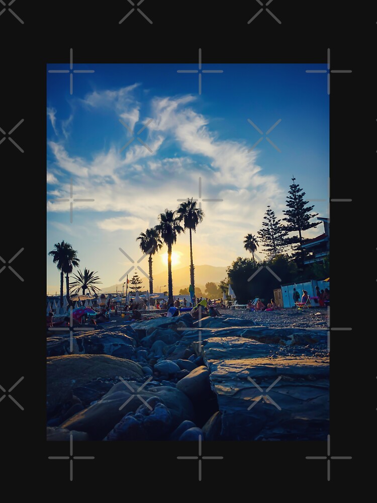 Summer Italian Beach Sunset Palms by eleonoraingrid