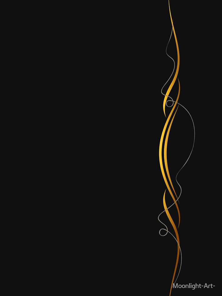 Abstract gold lines by Moonlight-Art-