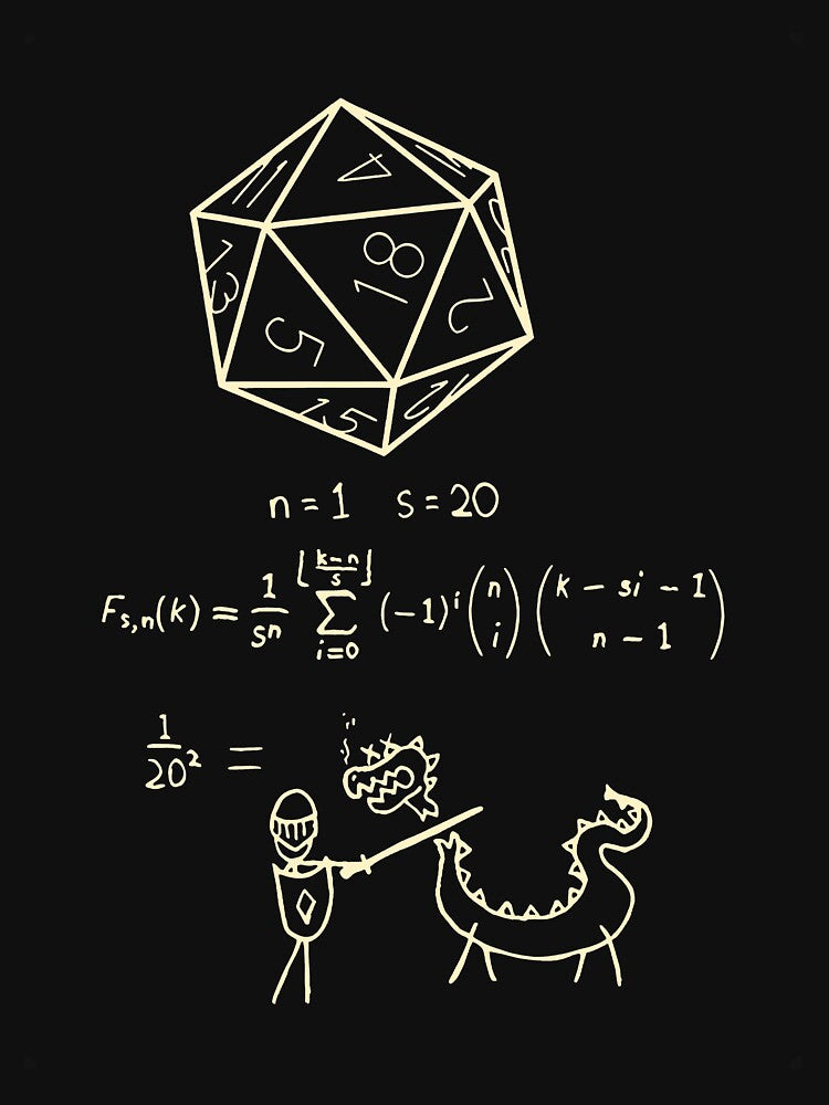 The Science of 20 Sided Dice DnD D20 by oliviamaer