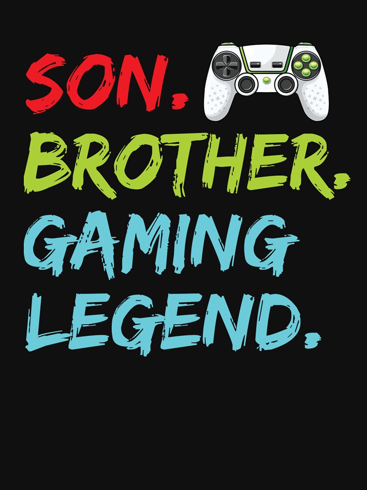 Funny Gaming Boys Girls Men Gamer Brother Video Game by taaddison50