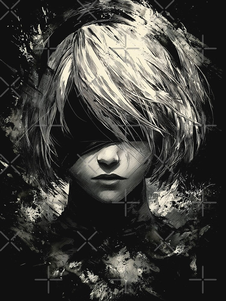 2B YoRHa No.2 Nier Automata Print design by Senpaiwaves