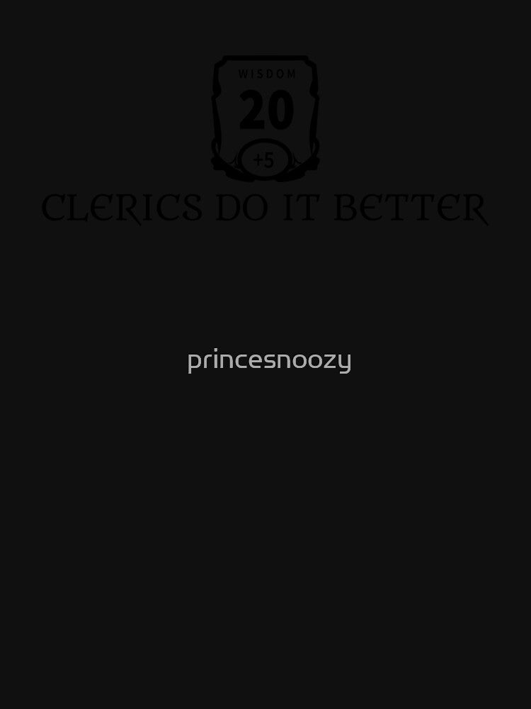 Clerics Do It Better by princesnoozy