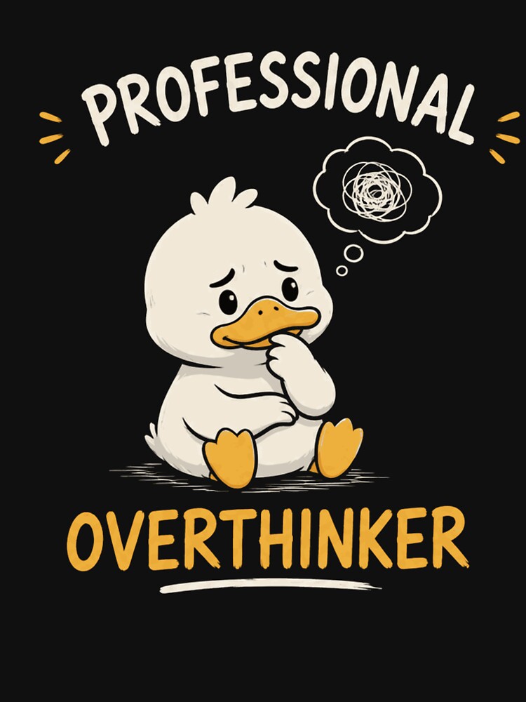 Professional Overthinker Funny Duck Meme by JalwaWear