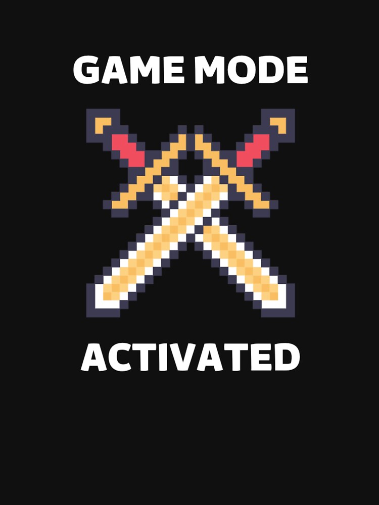 Game mode activated - Two crossed swords - White by Nemesiscrowd